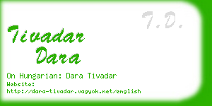 tivadar dara business card